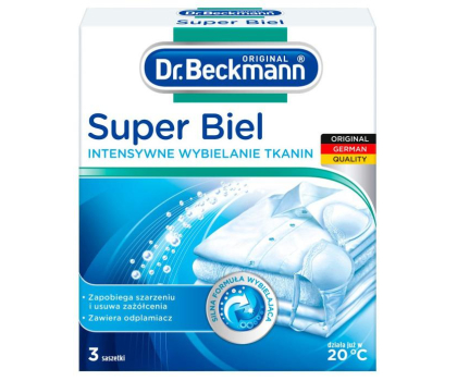 Środek piorący DR. BECKMANN Super Biel w saszetkach - 3 szt.